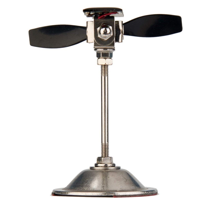 Sunnytech Solar Power Windmill Black Propeller Creative Solar Car Rotating Windmill Ornaments Dynamic Interior Decoration Science Home Office Toy for Desk Physics Toy Solar Car Decoration WJ154 - Image 4